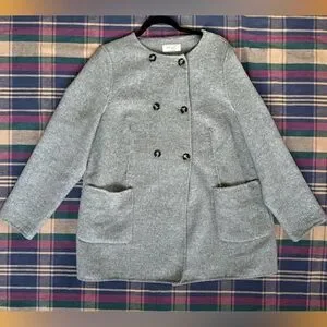 per una Jackets Coats Per Una Wool Blend Pea Coat Jacket